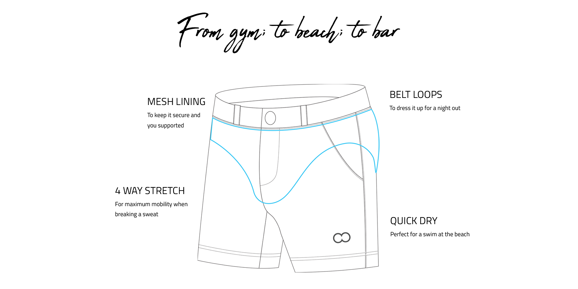 Men's ultimate multi purpose shorts – 2EROS