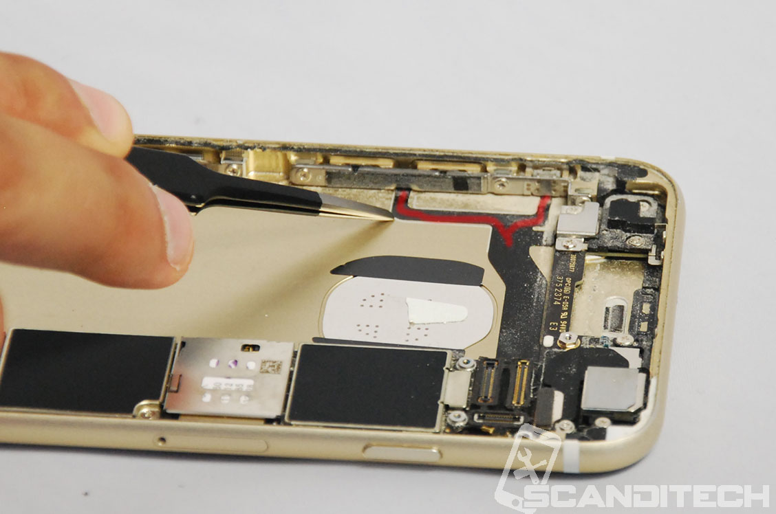 iPhone 6S battery replacement guide - Battery removal warning
