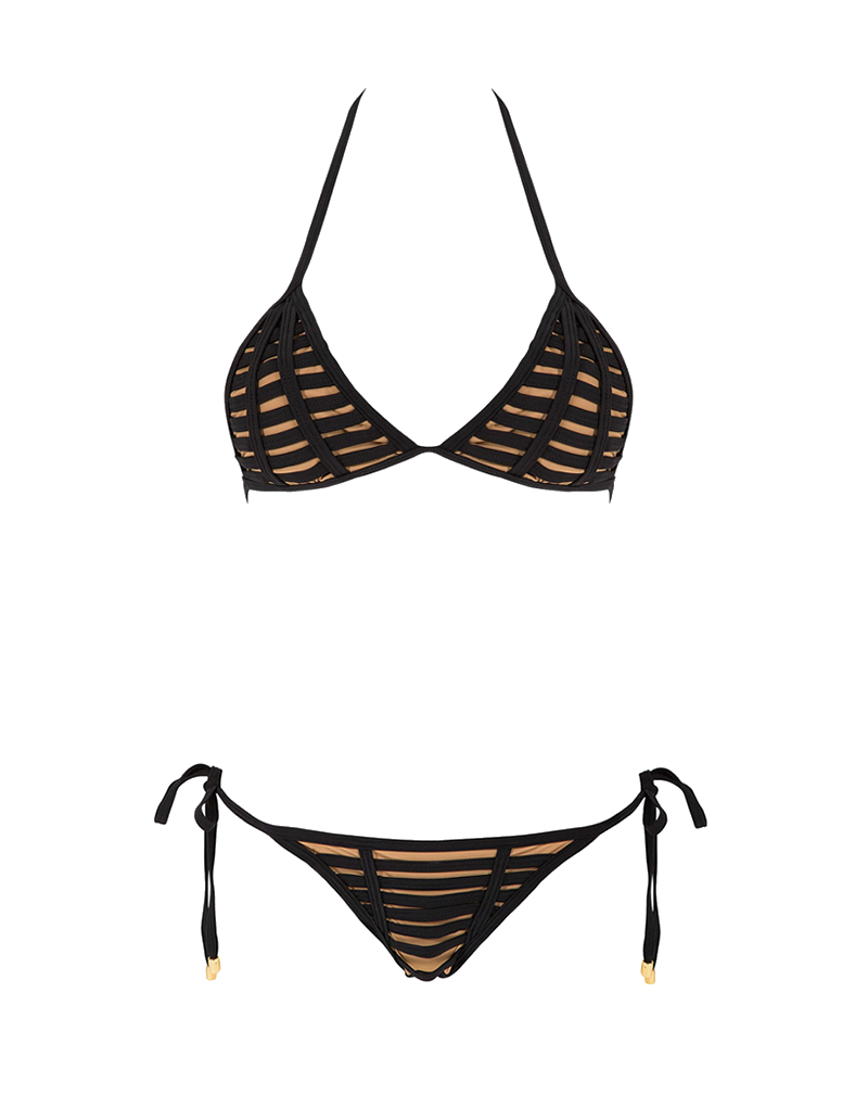 Beach Bunny Hard Summer Bikini - Black Beach Bunny Hard Summer Bikini - Black