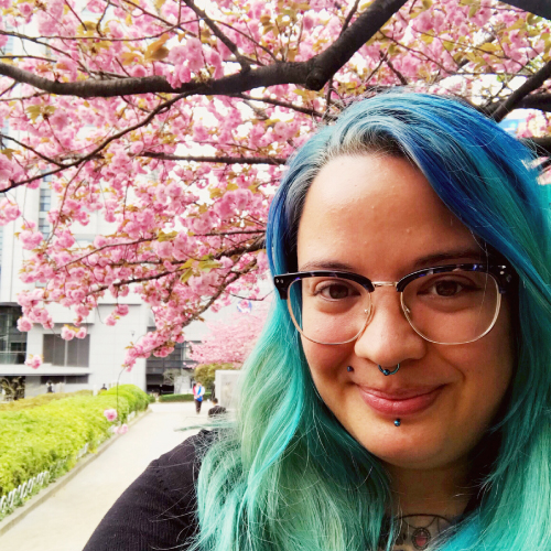 Eden with Plum Blossom tree in the background