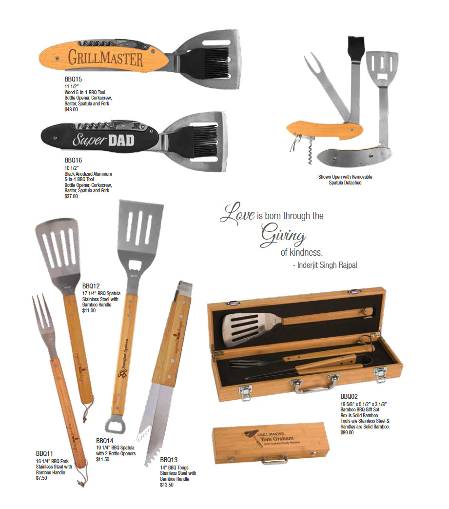 Personalize this Barbecue Tools Personalized Aluminum Case Barbecue Set 