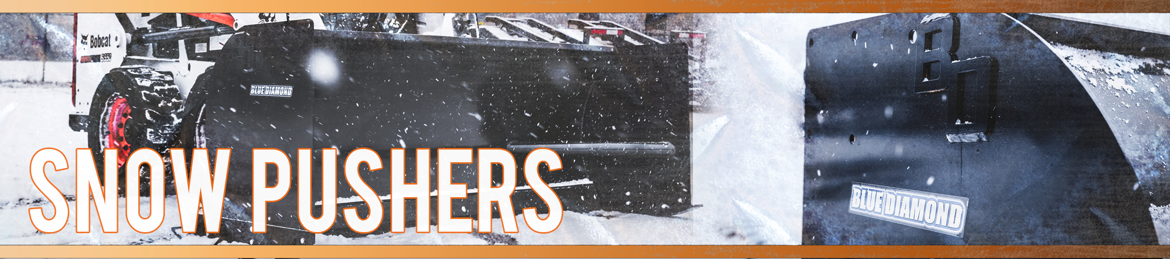 Snow Pushers | Attachment Kings Rubber Edge Snow Box Pushers