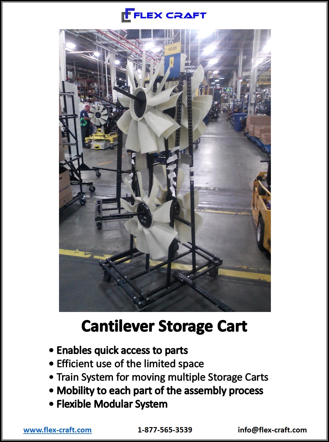 Cantilvered Storage Cart