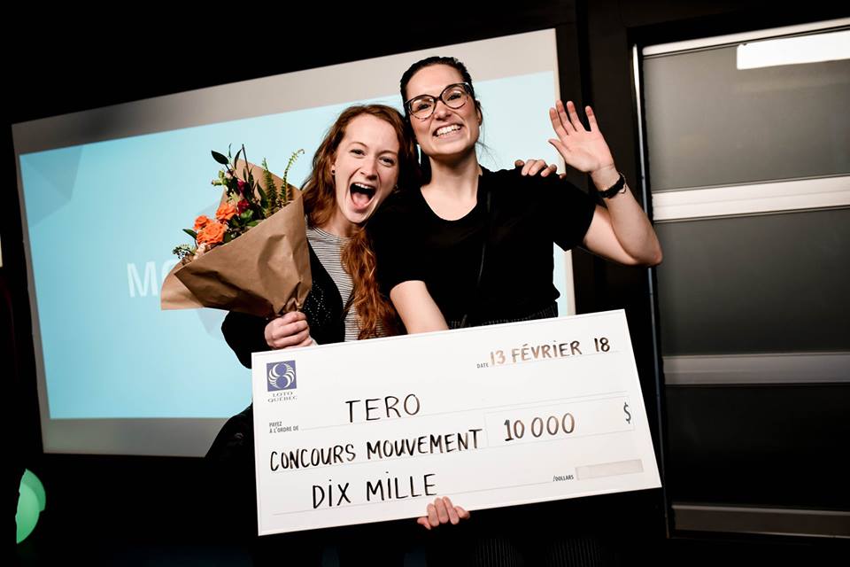 Valérie et Elizabeth remporte une bourse de 10 000$ au concours Mouvement