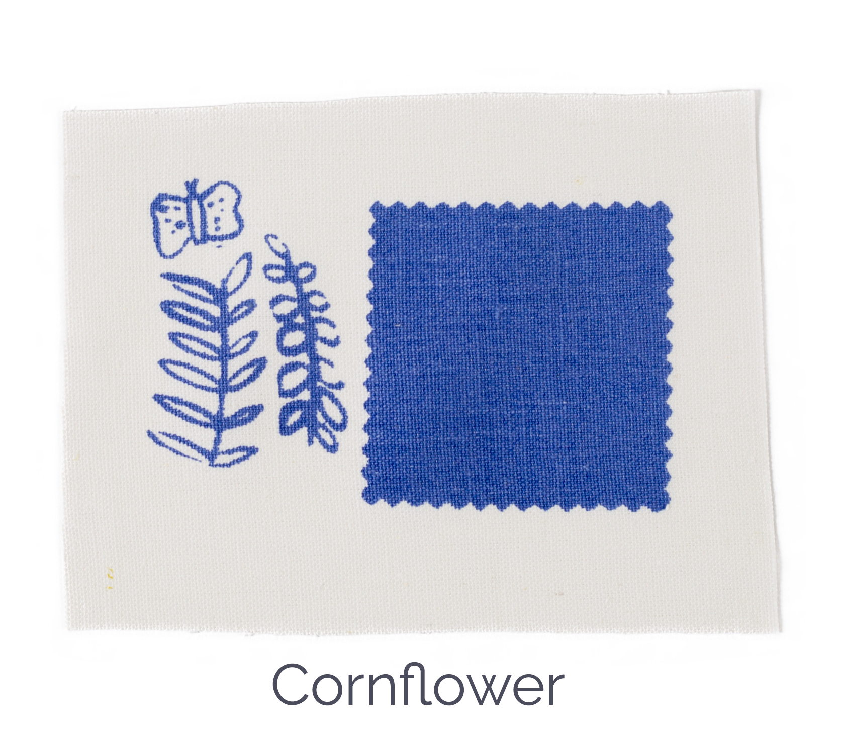 Cornflower color standard Sara Parker Textiles