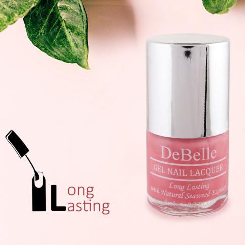 DeBelle Gel Nail Lacquer Miss Bliss (Pink Shimmer Nail Polish)