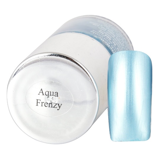 DeBelle Gel Nail Lacquer Aqua Frenzy (Chrome Blue Nail Polish)