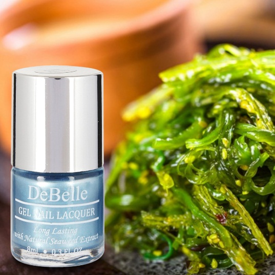DeBelle Gel Nail Lacquer Aqua Frenzy (Chrome Blue Nail Polish)