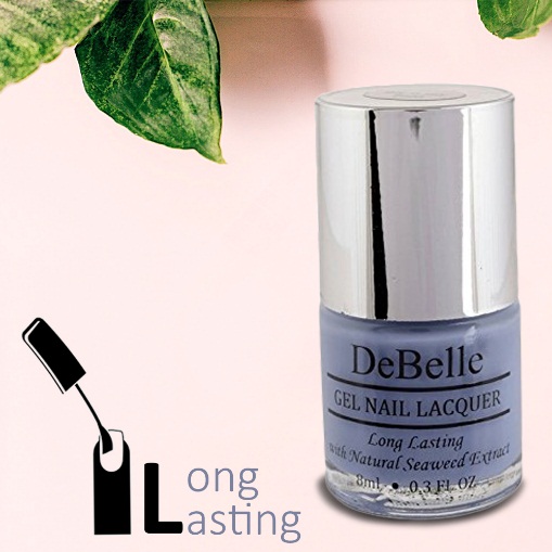 DeBelle Gel Nail Lacquer Blueberry Bliss (Pastel Purple Nail Polish)