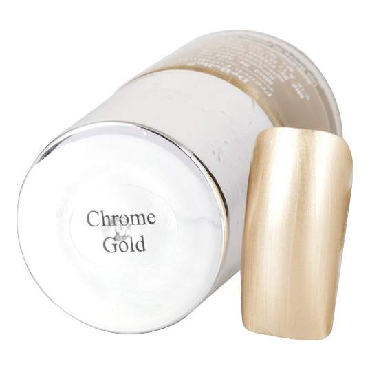 DeBelle Gel Nail Lacquer Chrome Gold (Bright Chrome Gold Nail Polish)
