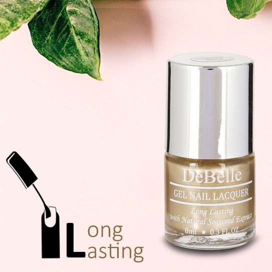 DeBelle Gel Nail Lacquer Chrome Gold (Bright Chrome Gold Nail Polish)
