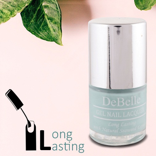 DeBelle Gel Nail Lacquer Mint Amour (Mint Blue Nail Polish)