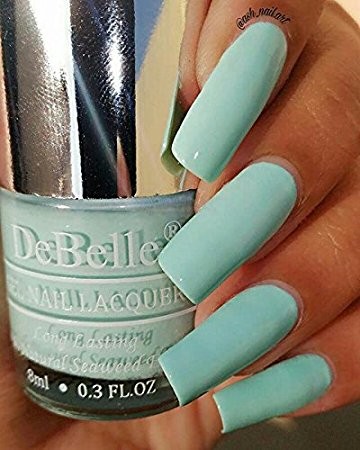Blue Nail Polish debelle gel nail lacquer mint amour mint blue nail polish