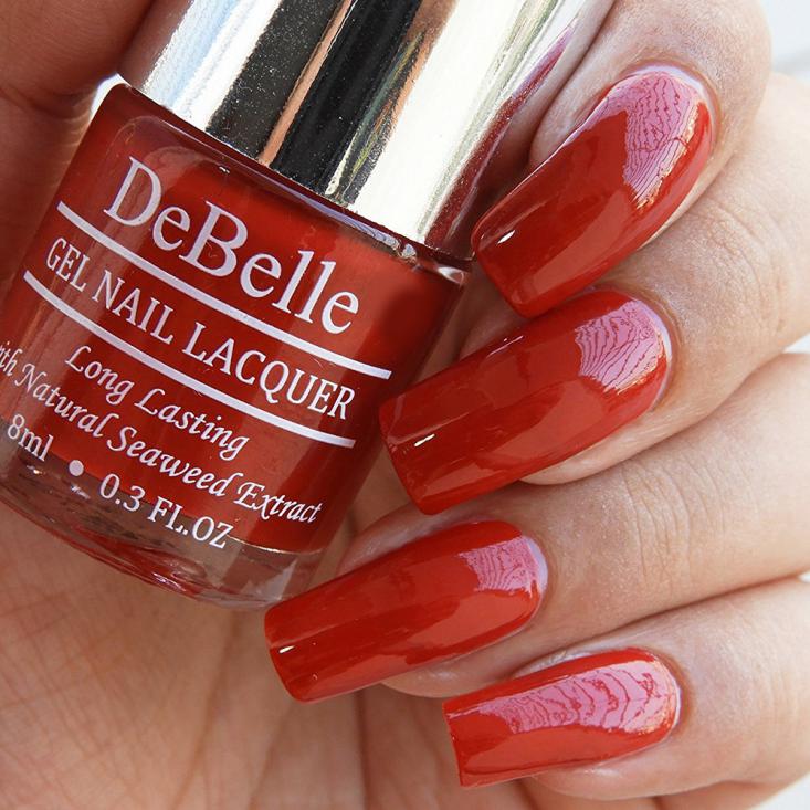 DeBelle Gel Nail Lacquer Moulin Rouge (Maroon Nail Polish)