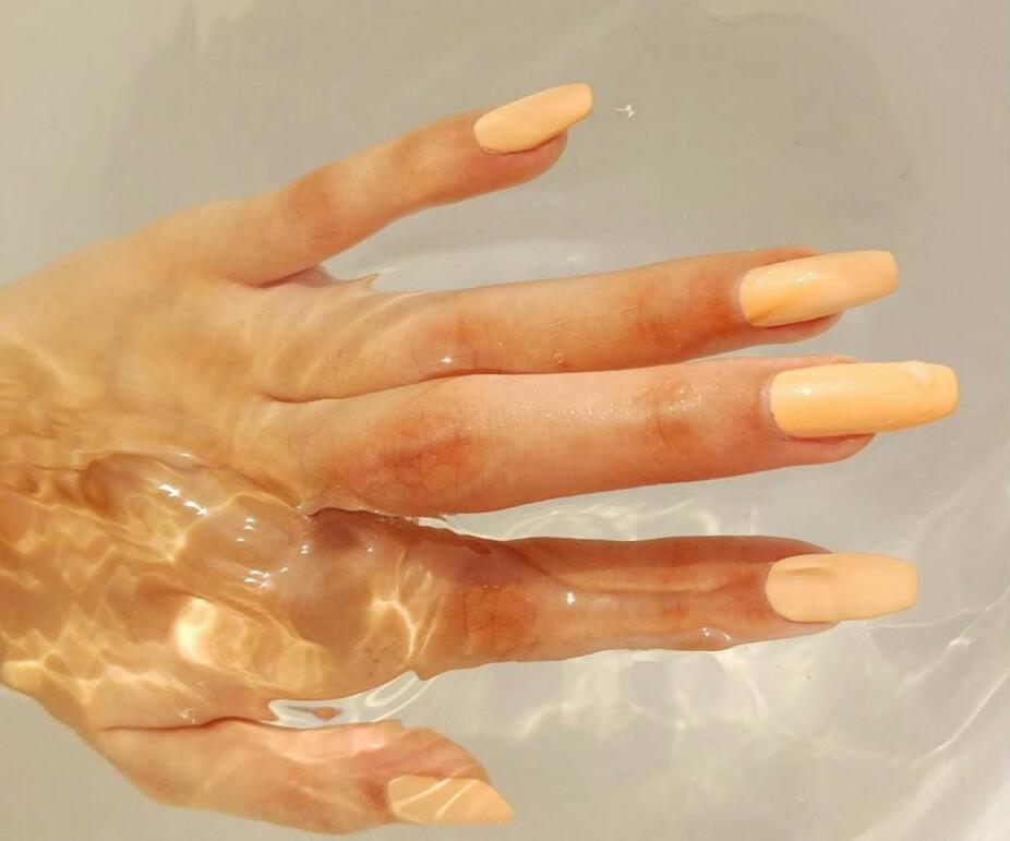 DeBelle Gel Nail Lacquer Peachy Passion (Peach Nail Polish)