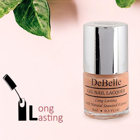DeBelle Gel Nail Lacquer Peachy Passion (Peach Nail Polish)