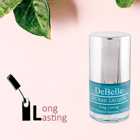 DeBelle Gel Nail Lacquer Royale Cocktail (Turquoise Blue Nail Polish)