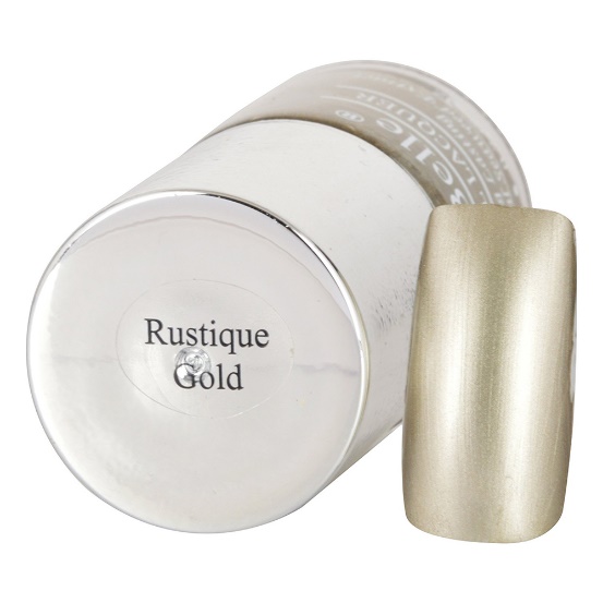 DeBelle Gel Nail Lacquer Rustique Gold (Chrome Rustic Gold Nail Polish)