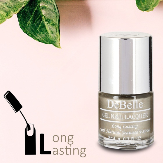 DeBelle Gel Nail Lacquer Rustique Gold (Chrome Rustic Gold Nail Polish)
