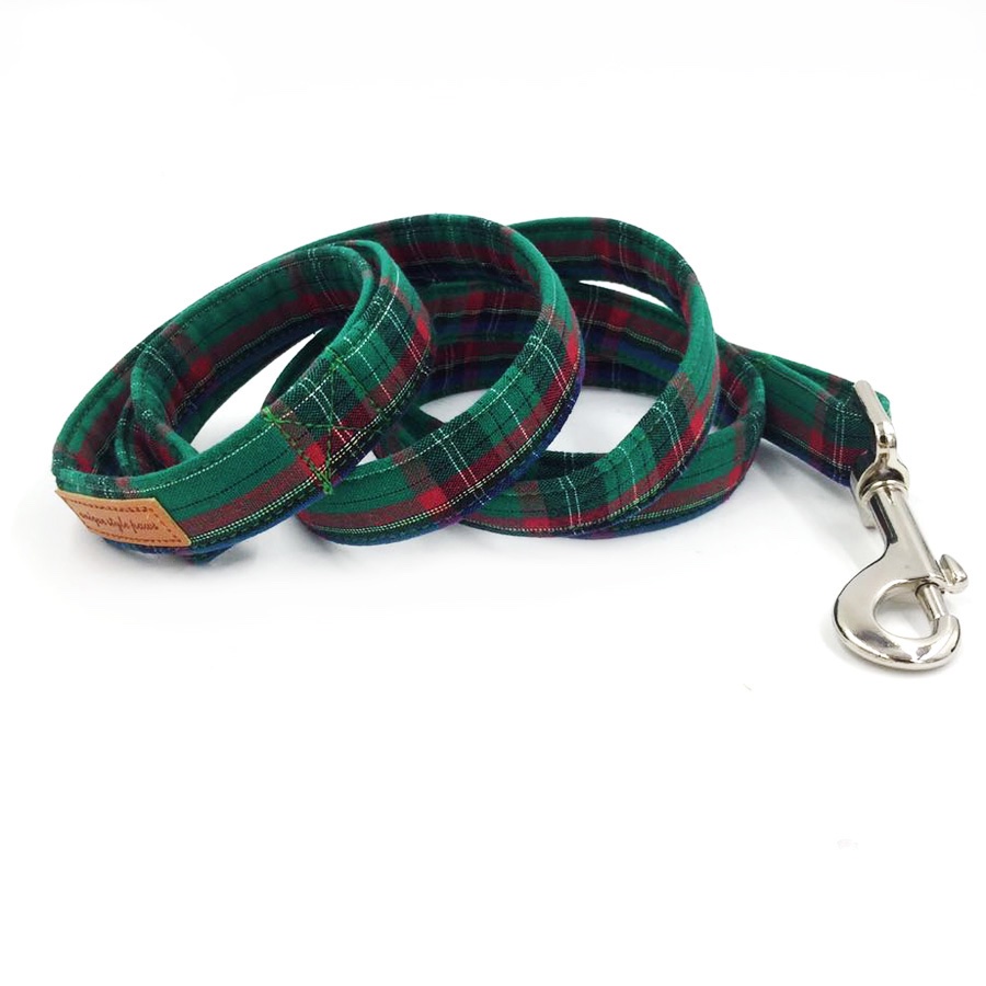 christmasgreenplaiddogbowtiecollar