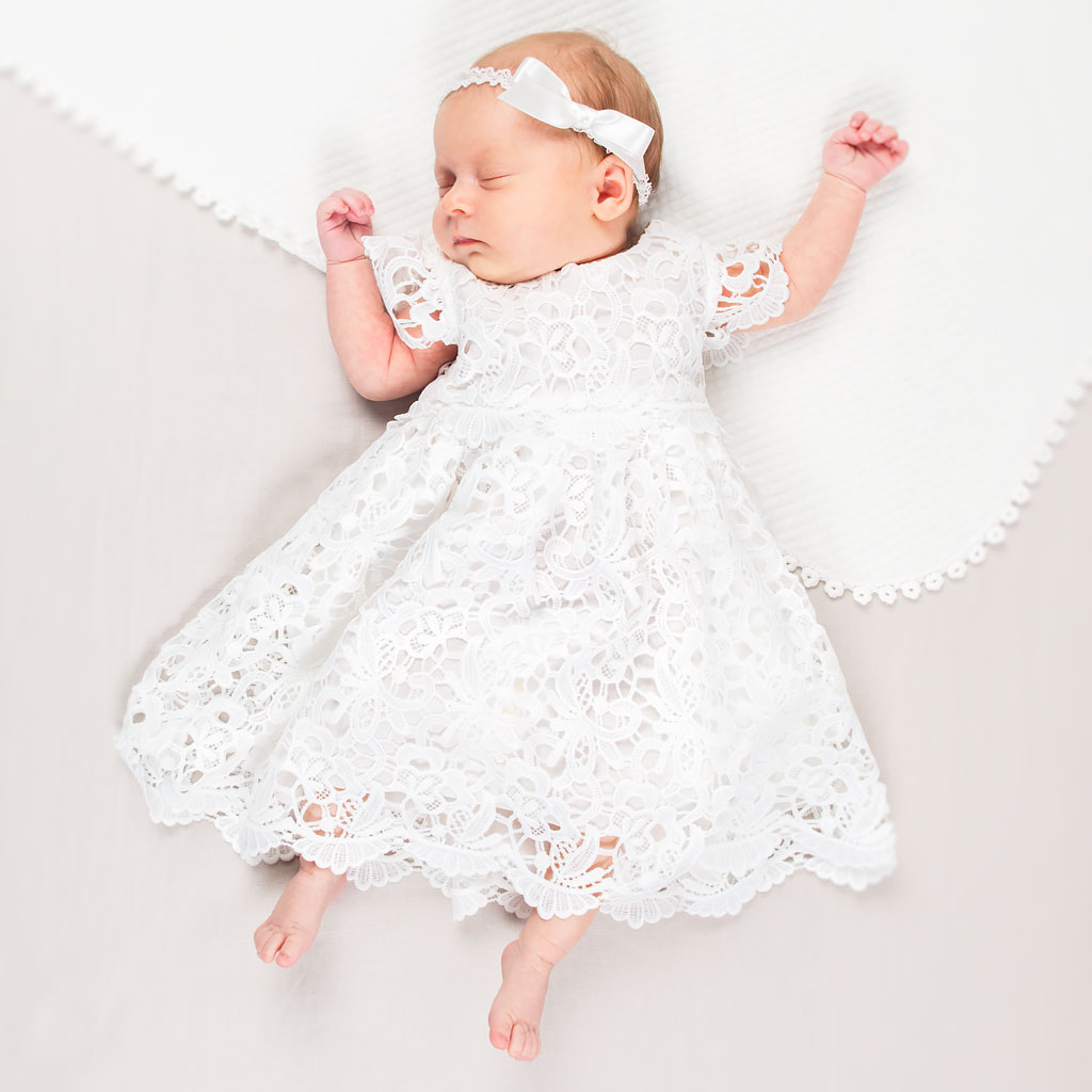 simple baptism dress for baby girl