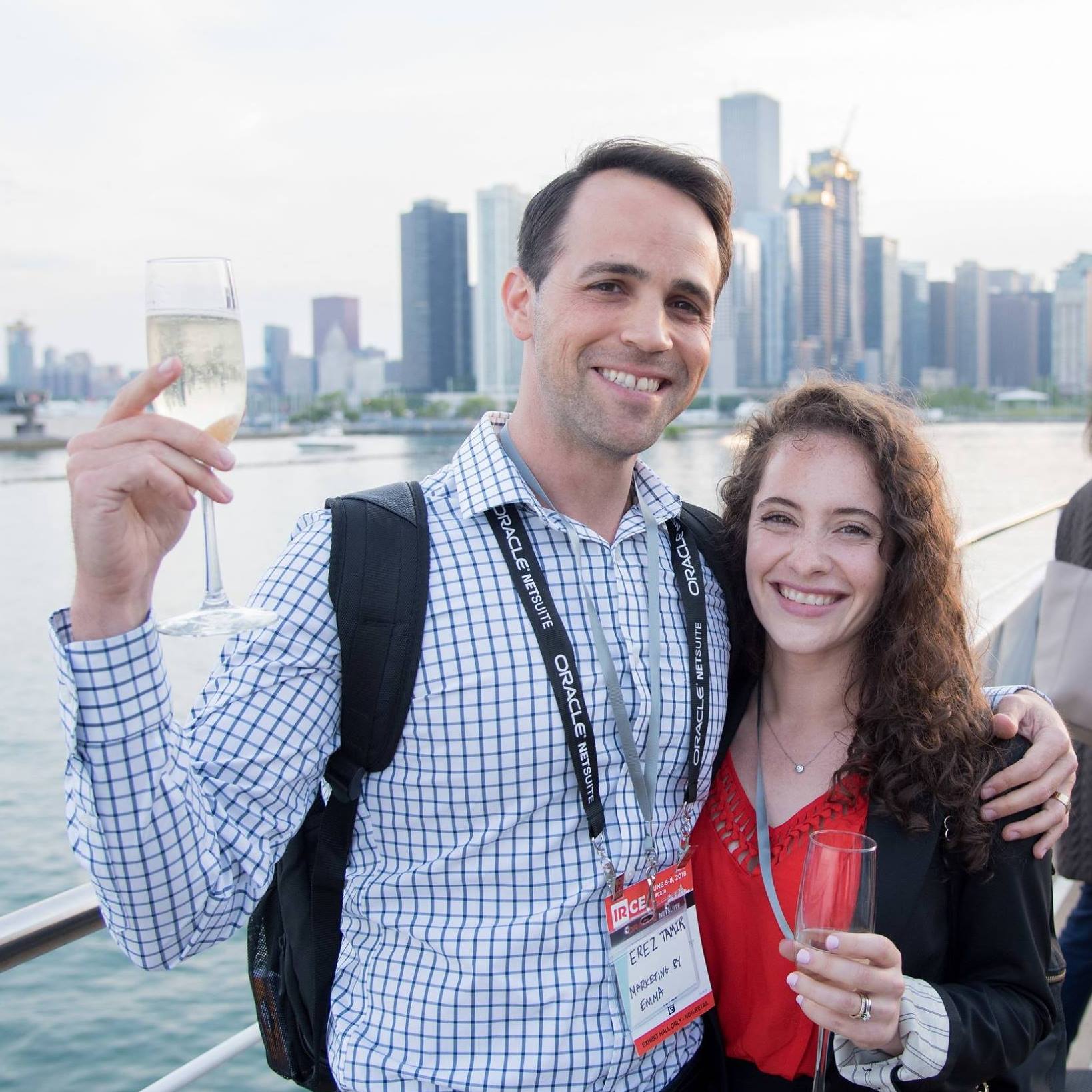 International Marketing Company CEO Emma Schermer Tamir and business partner Erez