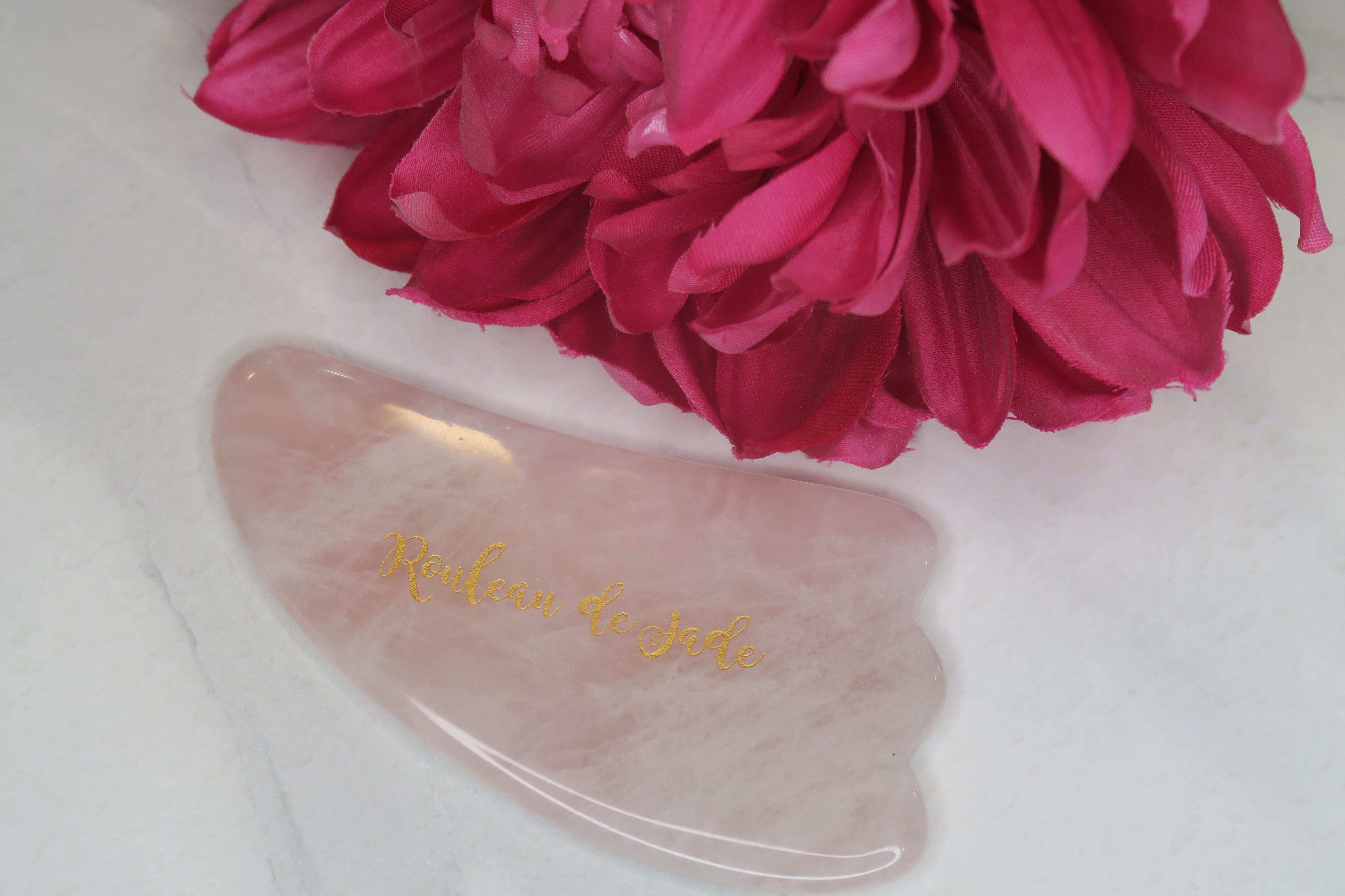 Guasha de Quartz rose doré Guasha de Quartz rose doré