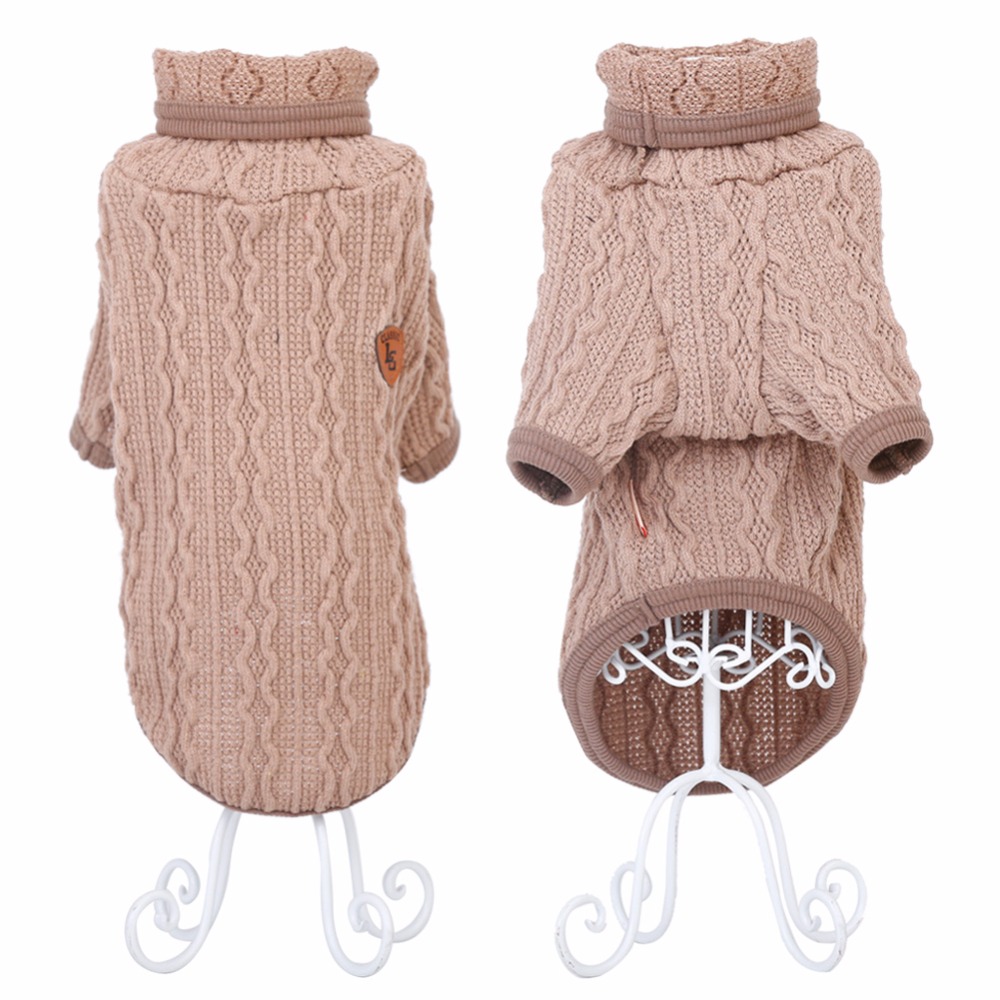 beigeclassicturtleneckdogsweater