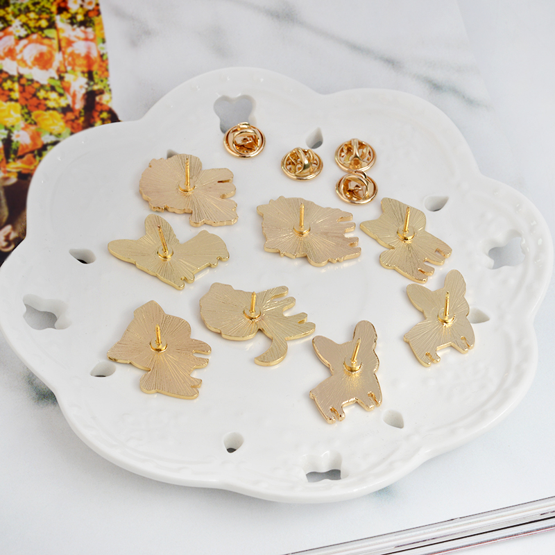 kawaiidogmetalenamelbroochpin