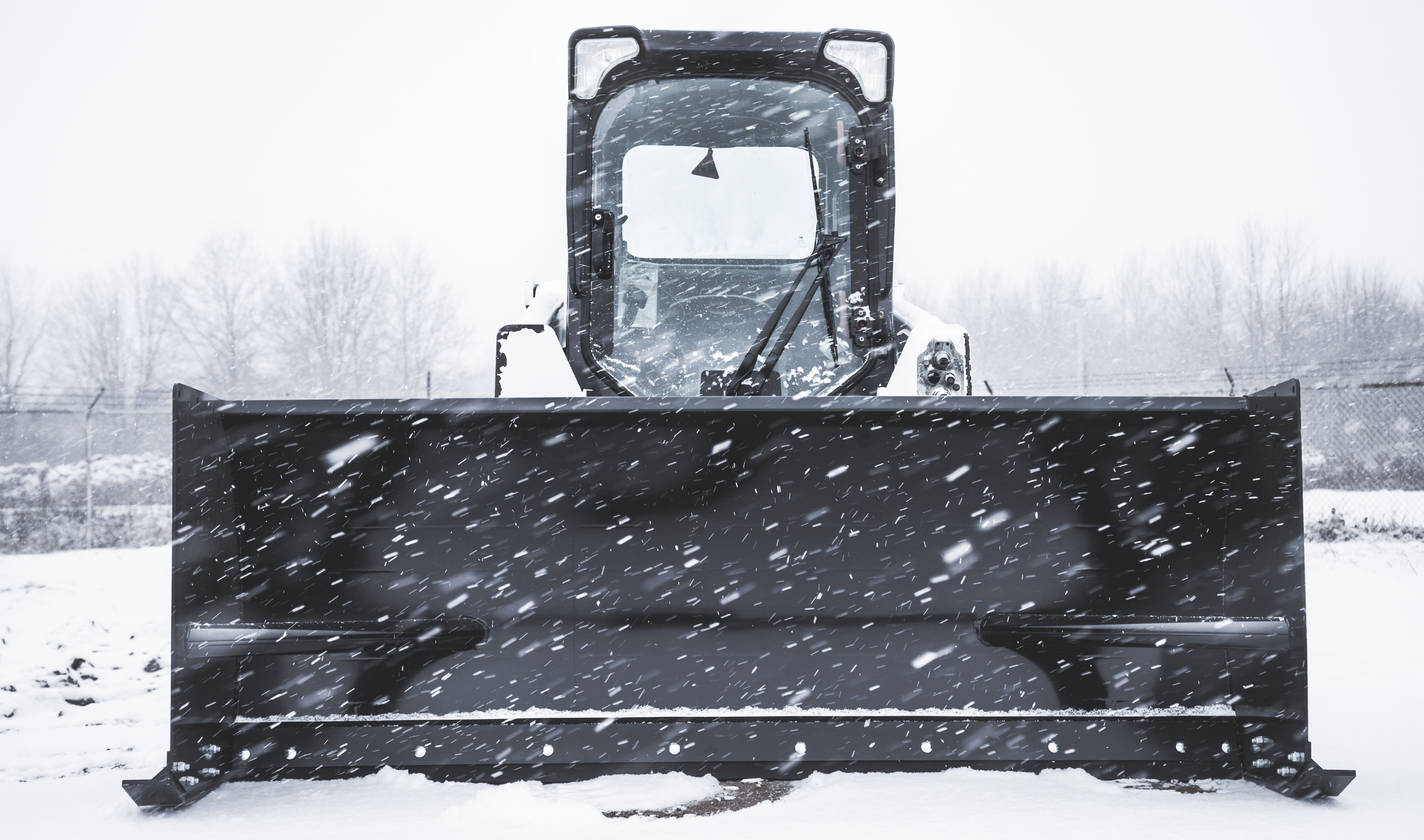 Standard Duty Snow Pusher on Bobcat | Attachment Kings Snow Pusher Attahcment on Bobcat