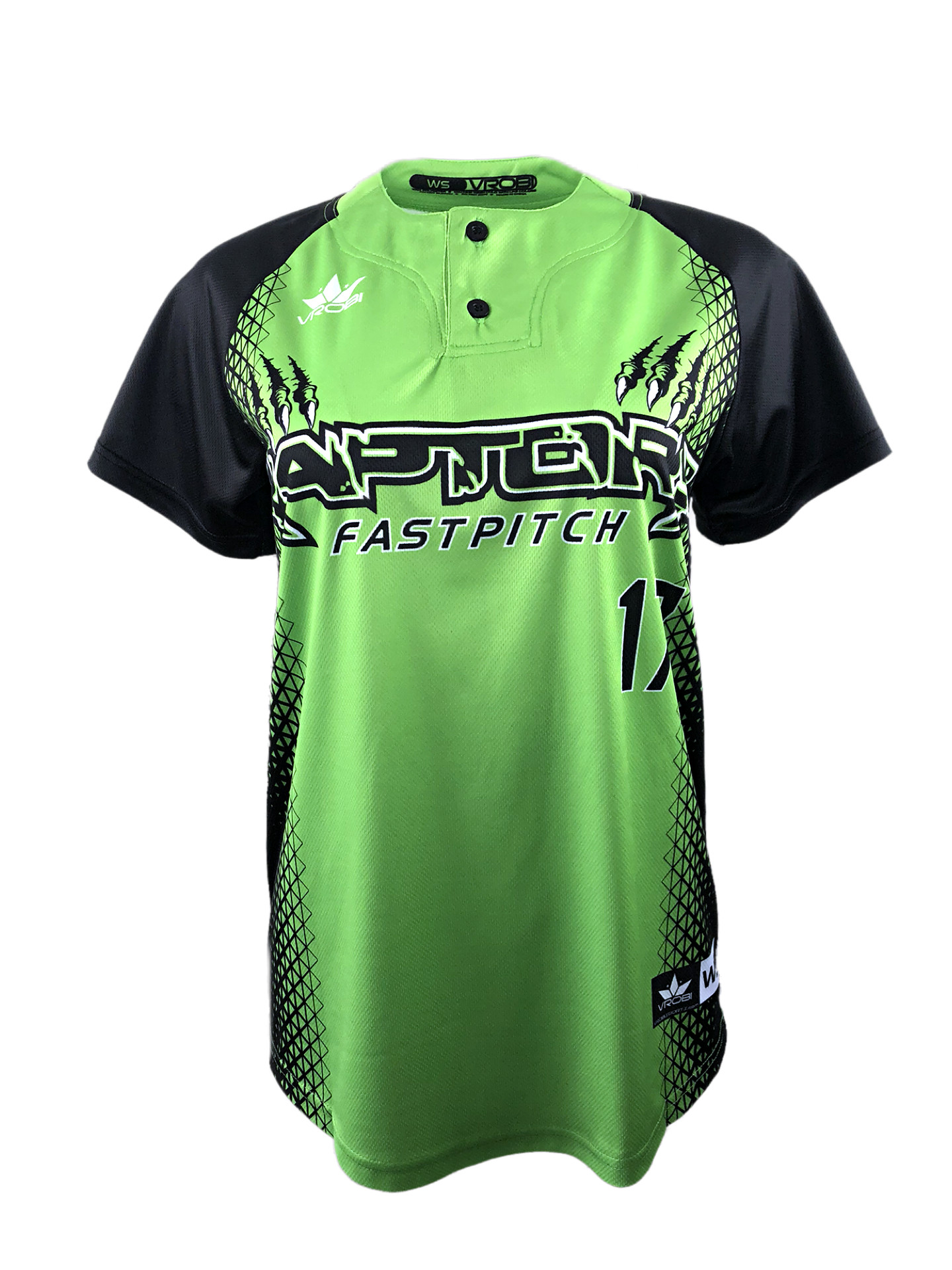 Fastpitch Softball Custom Full Dye Sublimated Two Button Jersey