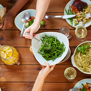 Je partage un savoureux repas en famille
