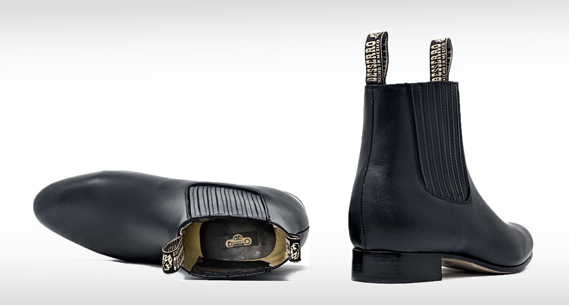 Botin charro negro Botines Charros El Besserr