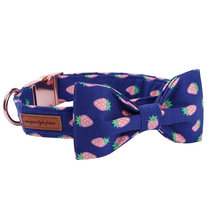 bluepineappledogbowtiecollar