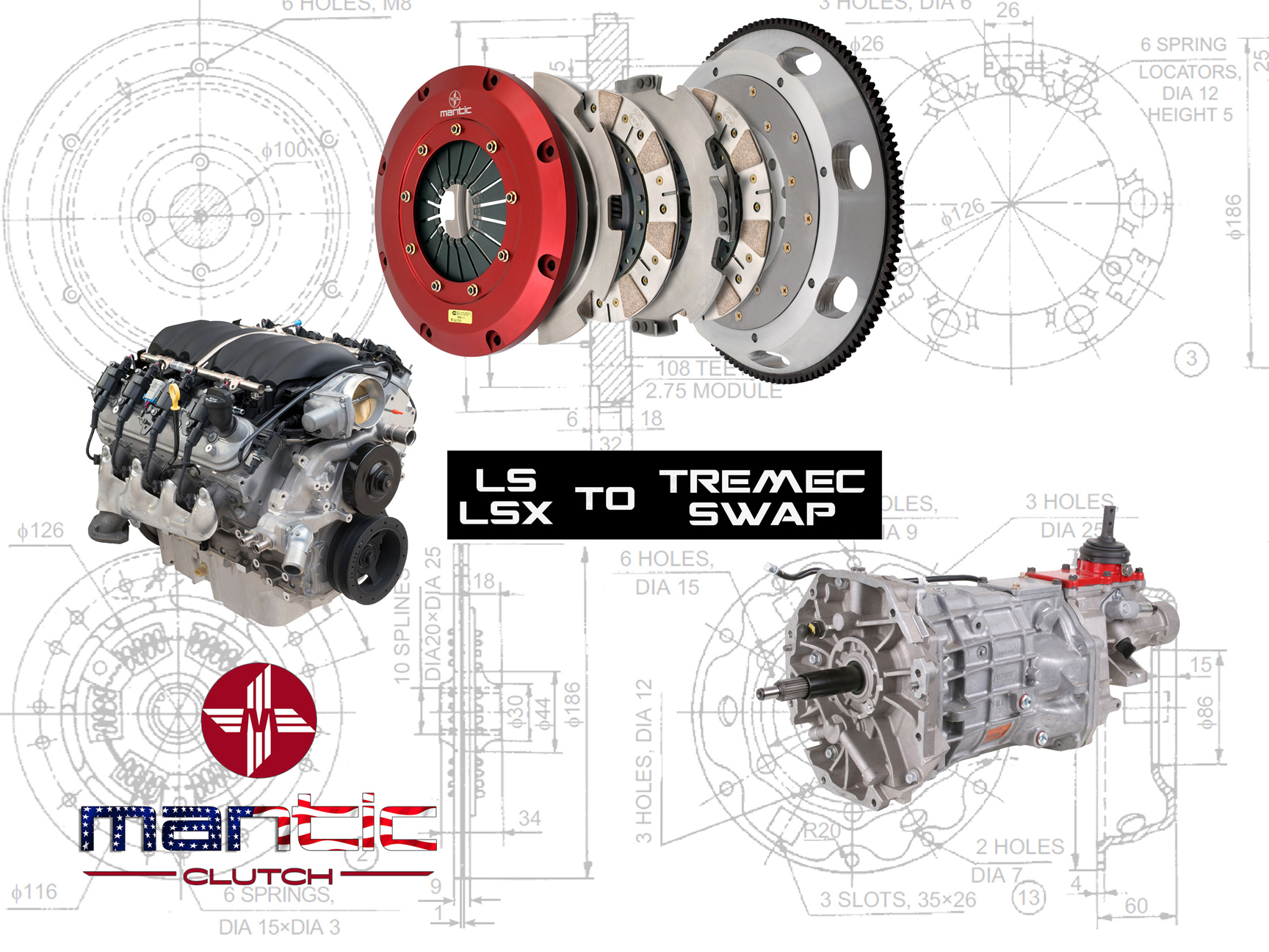 LS LSX Swap T56 Clutch Kits