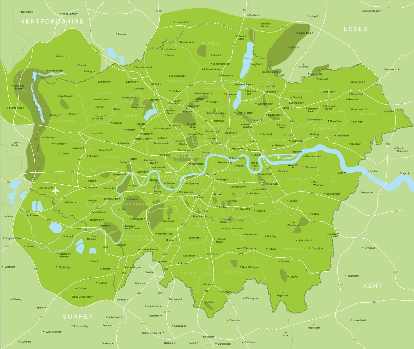 Postcode areas of Greater London where Love Yourself delivers Postcode areas of Greater London where Love Yourself delivers