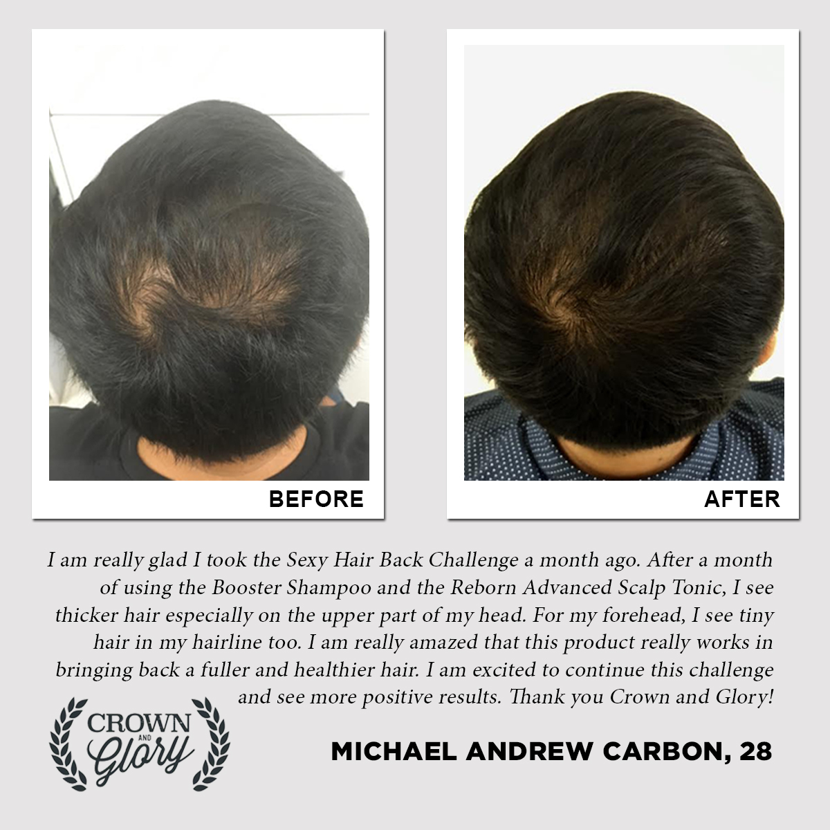 hair grower testimonial