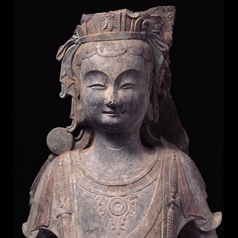 An ancient Chinese Buddha statue: Standing Bodhisattva An ancient Chinese Buddha statue: Standing Bodhisattva