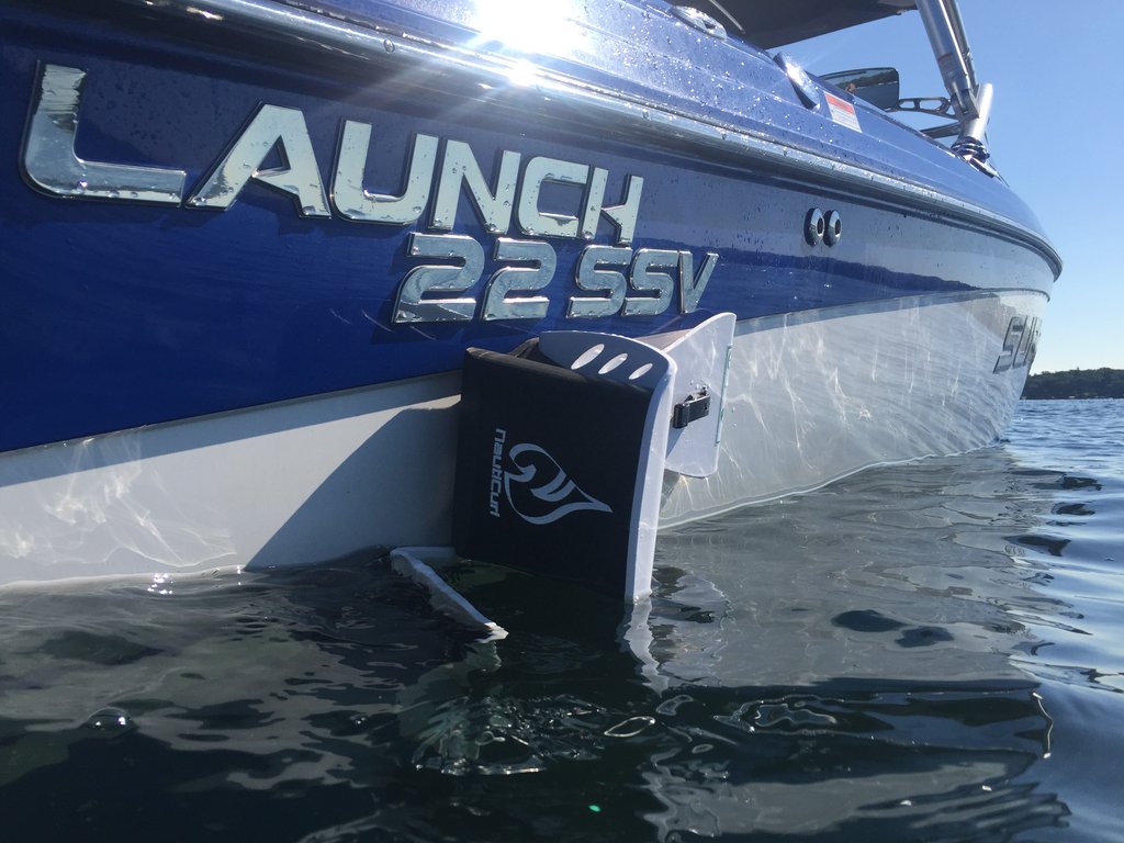 Double stack wake shaper NautiCurl Supra Launch wake gate surf device