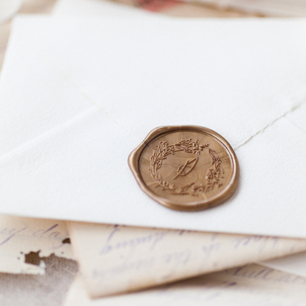 Bell Wreath Wax Seal by Plume Calligraphy