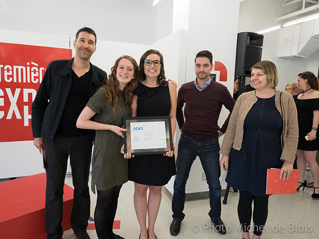 Valérie et Elizabeth remportent le Prix du public, le prix de l'ADIQ et le Prix du Musée de la Civilisation