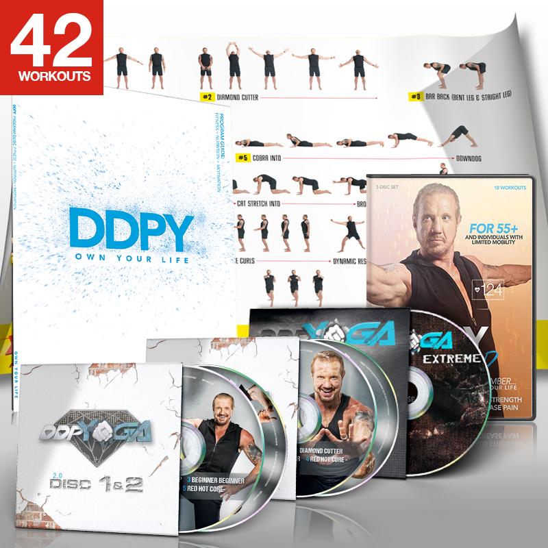 DDP Yoga Diamond Dallas Page DVD Extreme discs 1 and 2 Brand New