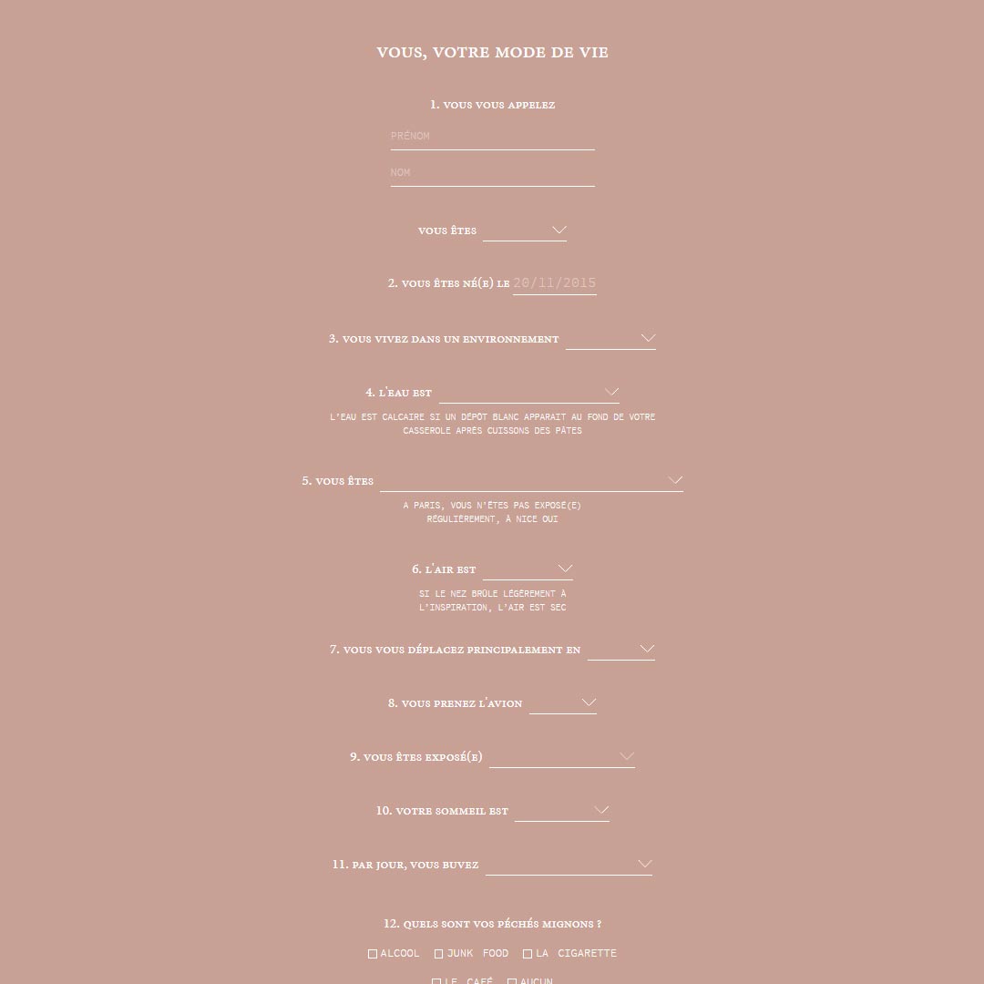 bilan de peau diagnostic de peau en ligne