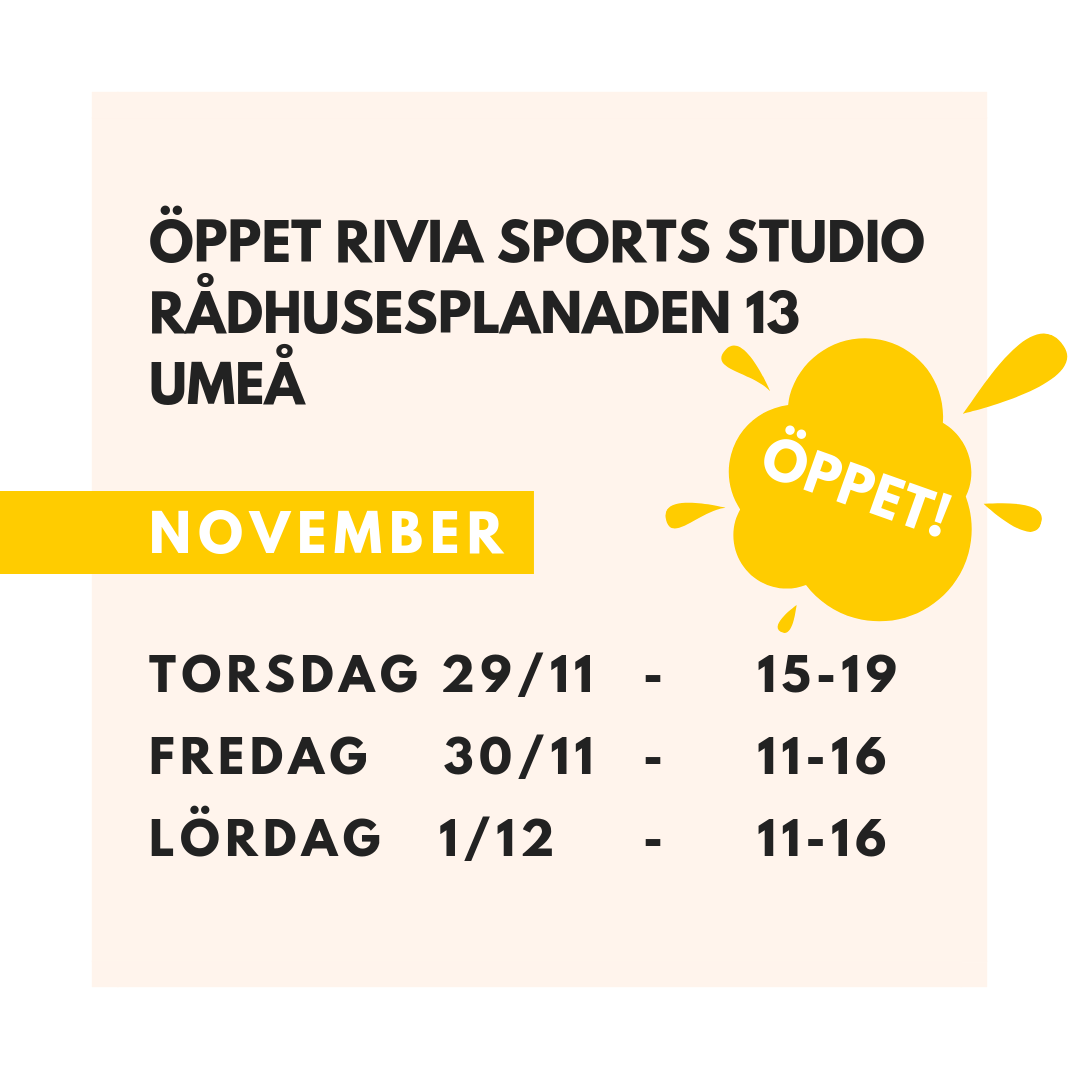 Rivia SPorts Studio Umeå Öppet Rivia Sports Umeå Öppettider