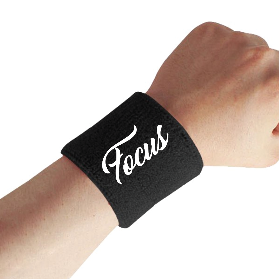 Stay inspired with our motivational sweatband FOCUS sweatband