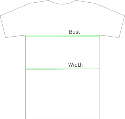 size chart t-shirt