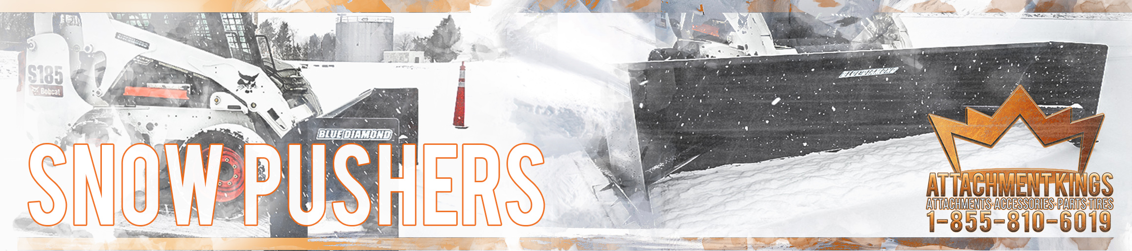 Snow Pushers | AttachmentKings.com Blue Diamond Snow Pushers