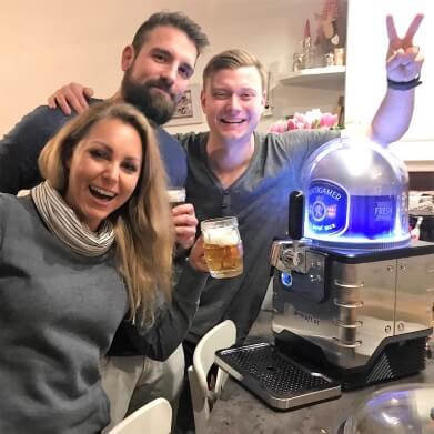 Feiern mit Bier-Zapfanlage 3 Personen mit Zapfanlage und Fassbier