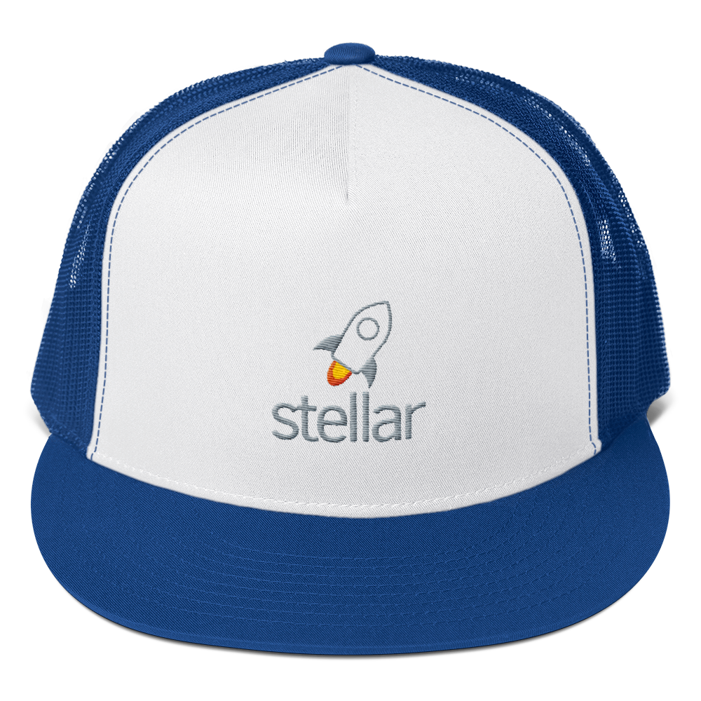 Stellar-Blue-Hat-Bitcoin-Hat-Crypto-Wear Stellar-Hat-Bitcoin-Hat-Club-Crypto-Merchandise-Crypto-Wear
