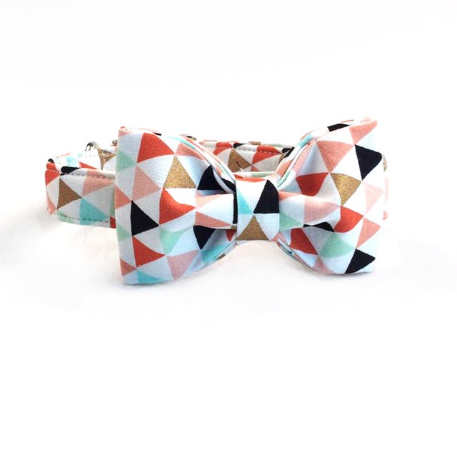 multicoloredbannerdogbowtiecollar